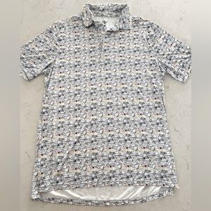 1764 men’s guitar golf polo shirt